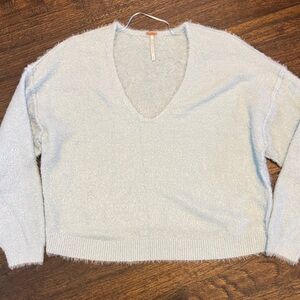 Free People Soft Sky V-Neck Sweater
